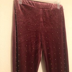 2/$20 Velvet bell bottoms/flare pants